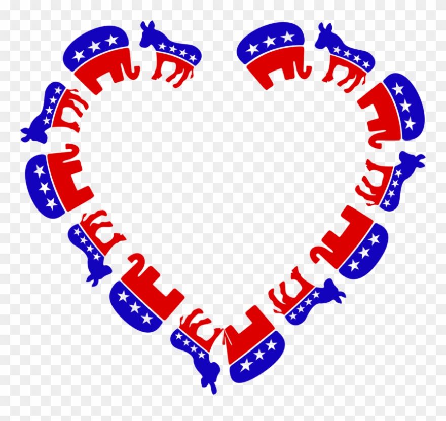 Heart Republicrat M-095 Description Medium Clipart