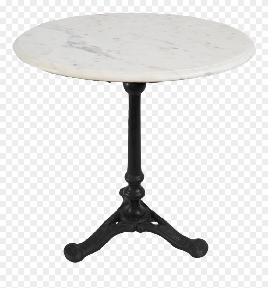 White Marble Cast Iron Side Table Chairish And End Clipart