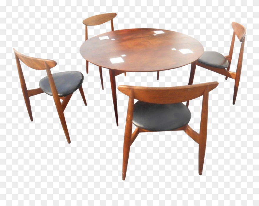 Dining Room Large-size Vintage Used Dining Table Chair Clipart