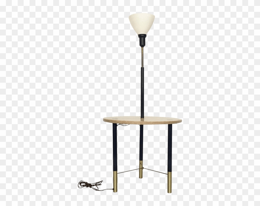 Harvey Probber Round Floor Lamp With Table Chairish Clipart