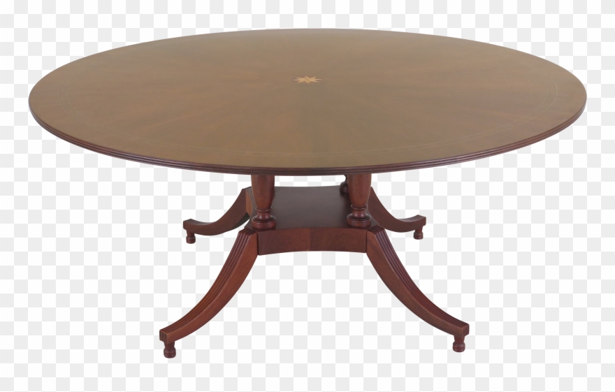 1990s Traditional Baker Colonial Williamsburg Round Clipart