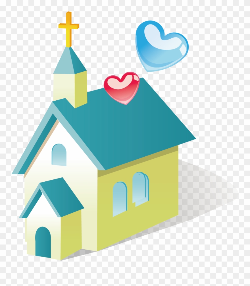 Christian Church Building Architecture Clipart