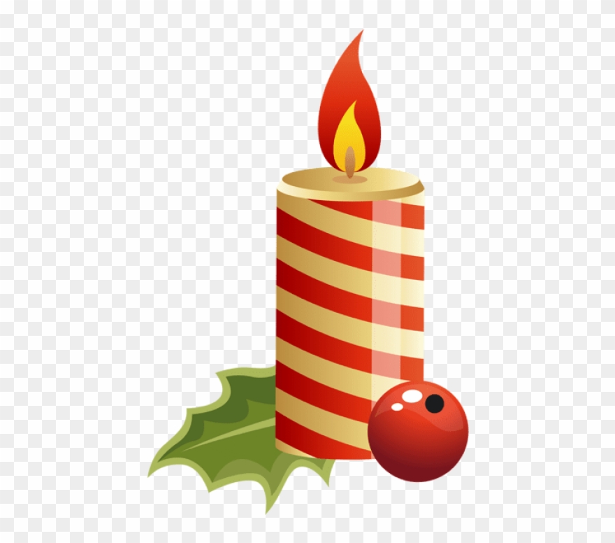 Free Png Red Christmas Candle Png Clipart