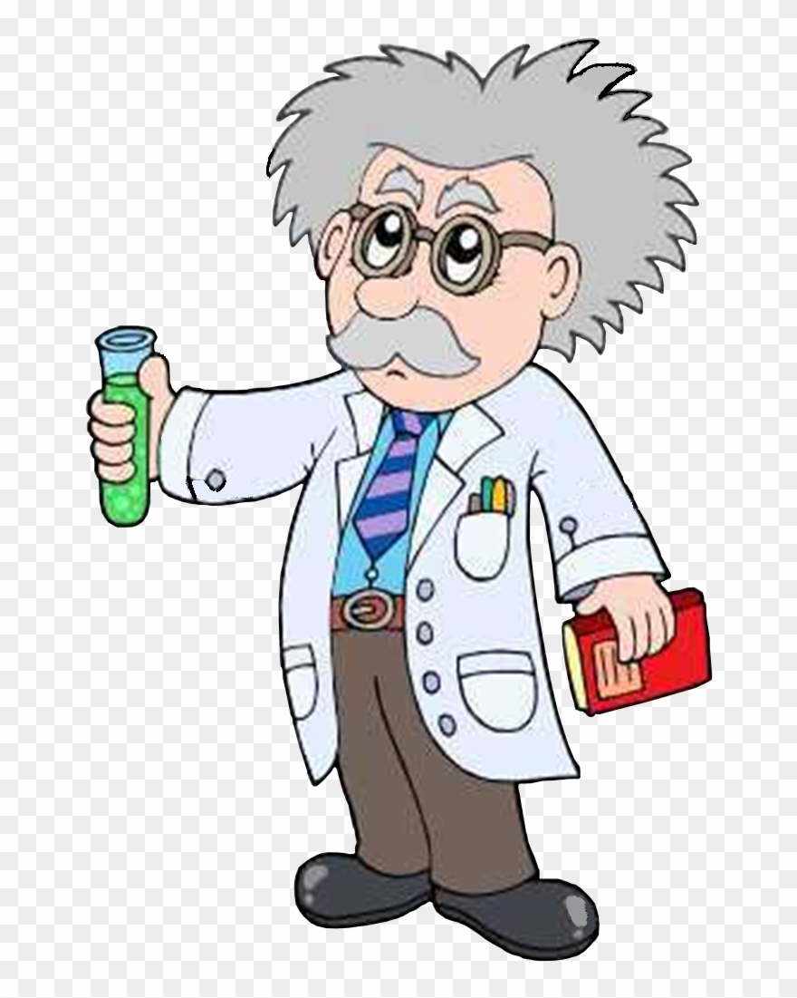 Scientist Cartoon Clip Art - Png Download