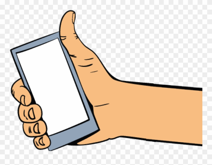 Mobile-hand Clipart