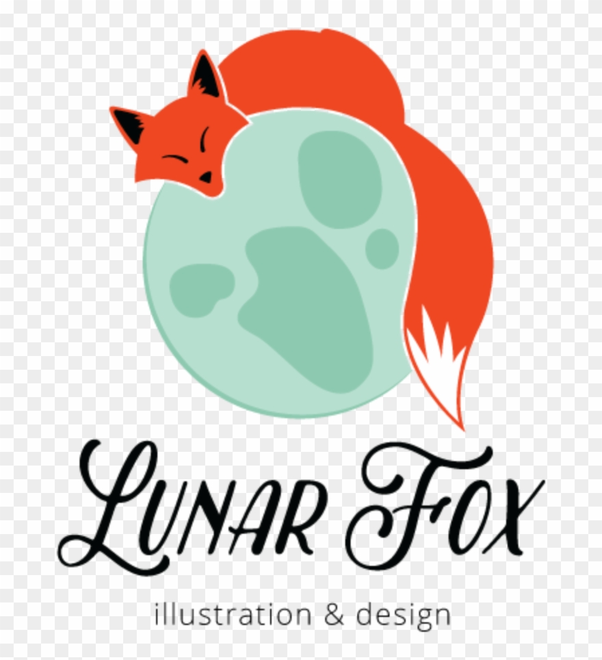 Lunar Fox Illustration & Design Clipart