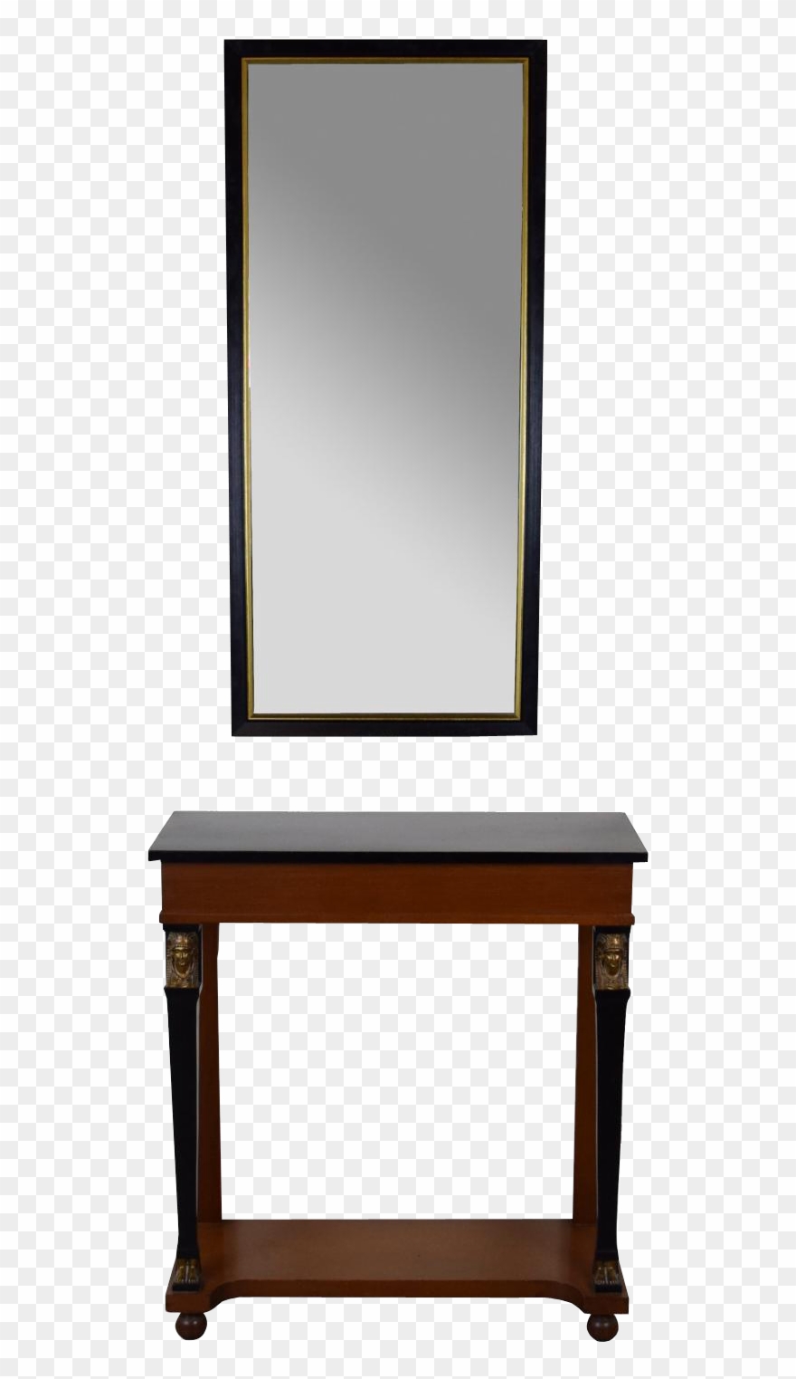 French Empire Egyptian Revival Hall Console Table W Clipart