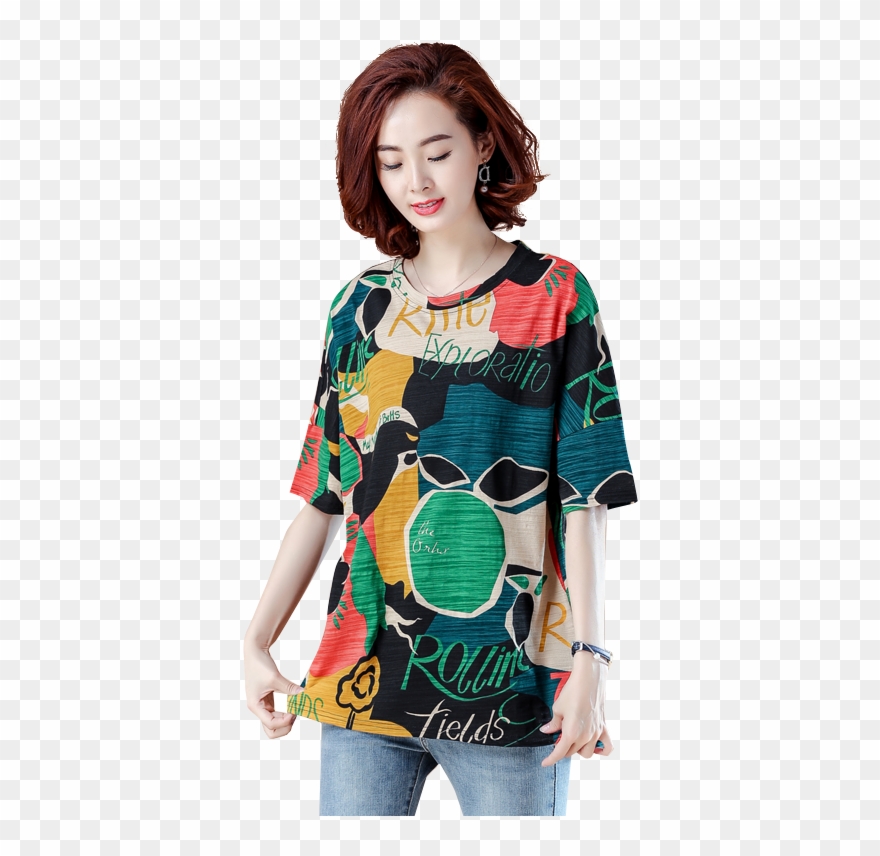 5xl Plus Big Size Blusas Feminina Spring Autumn Summer Clipart