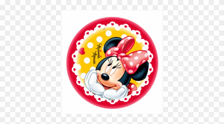 Disque Sucre Minnie Rêveuse Planete Gateau Clipart