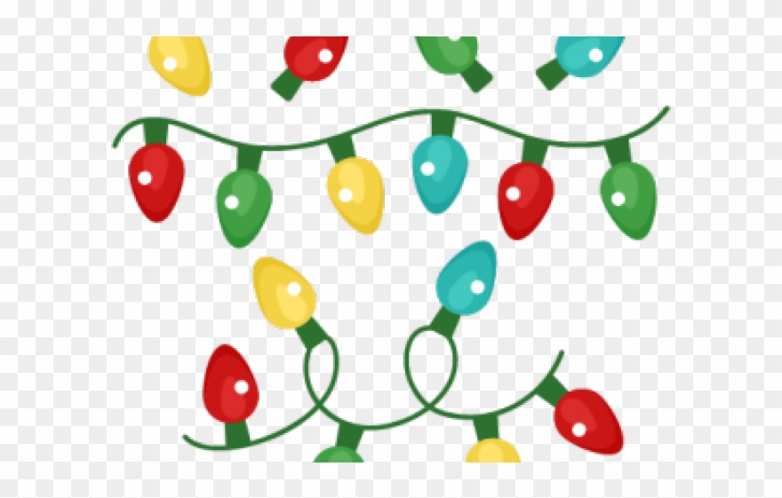 Christmas Lights Clipart Cricut - Png Download