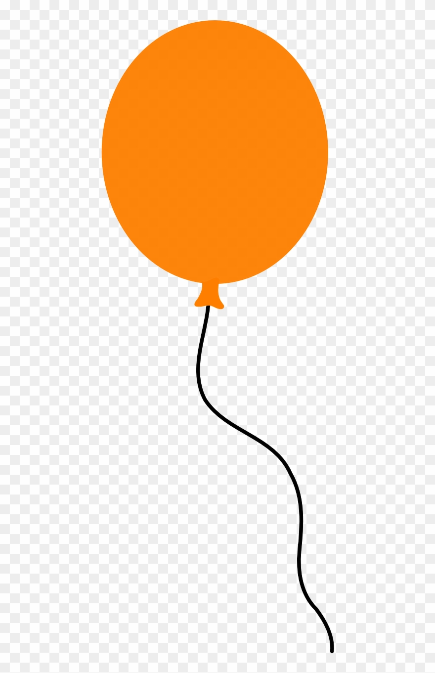 Balloon Floating Orange Party Png Image Clipart