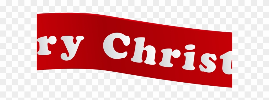 Merry Christmas Clipart Banner - Png Download