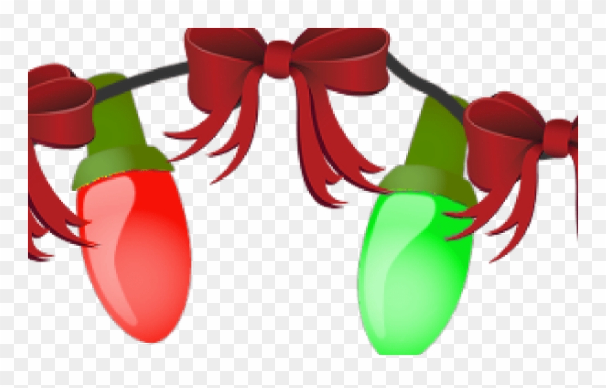 Red And Green Christmas Lights Png Clipart