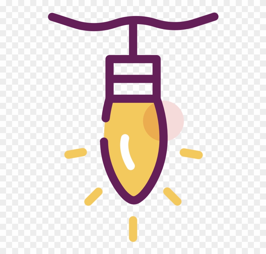 Brightly Shining Christmas Light Clip Art - Png Download