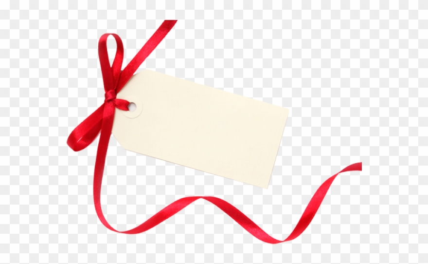 Ribbon Clipart Gift Tag - Png Download
