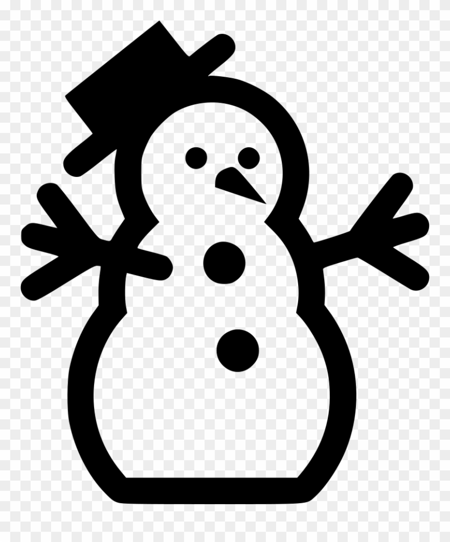 Winter Svg Snowman Clipart