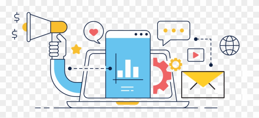 Email Marketing Clipart Message - Png Download