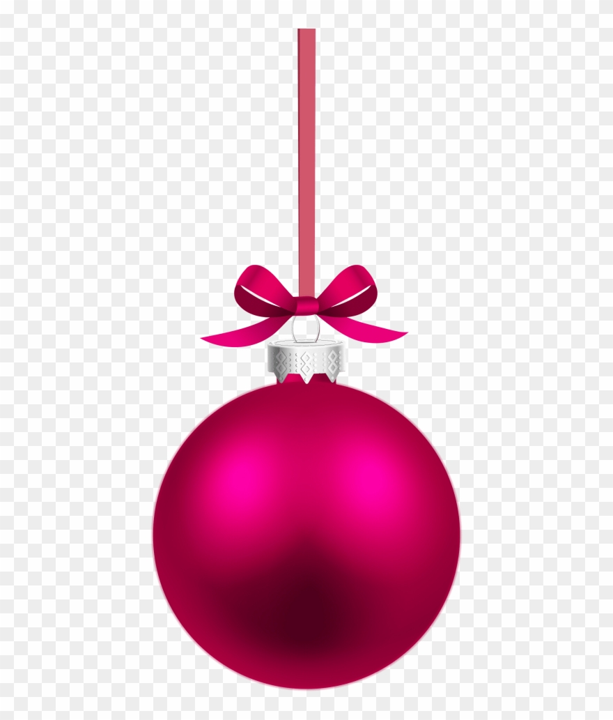Free Png Download Pink Hanging Christmas Ball Clipart Transparent Png