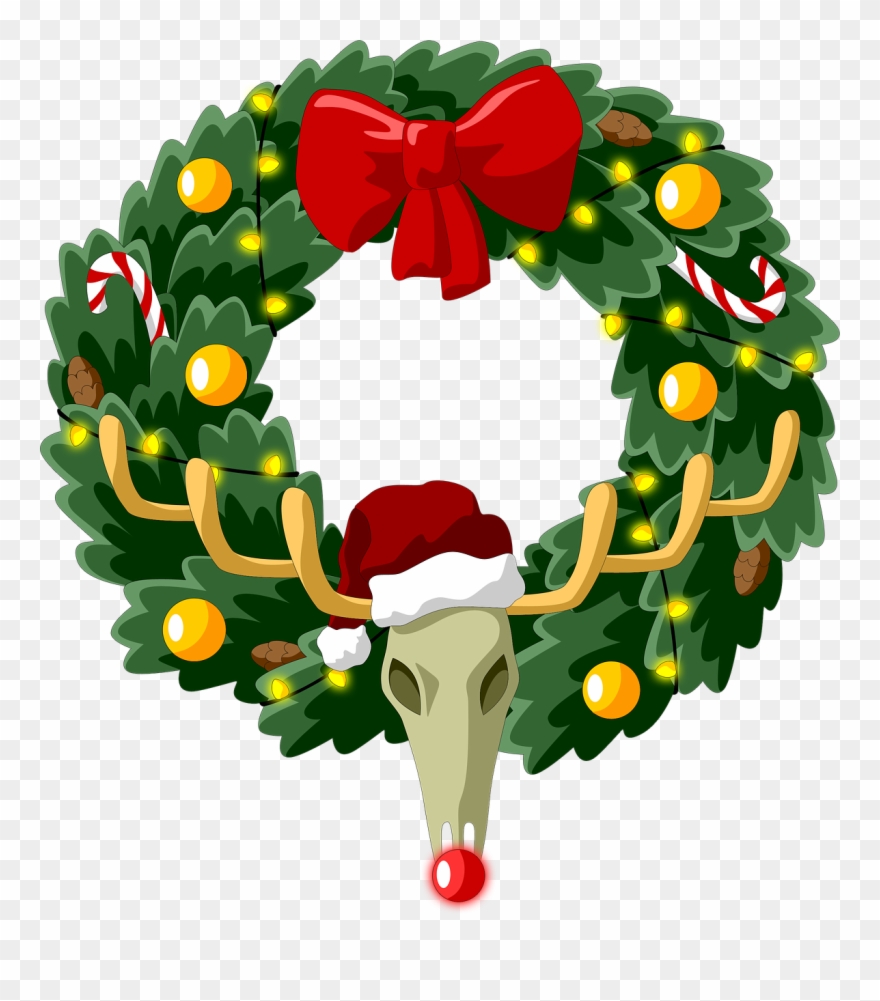 Christmas Wreath Coniferous Clipart