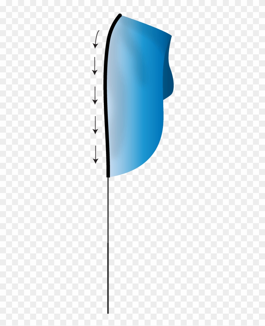 Begin To Gently Put The Flag Onto The Assembled Pole Clipart