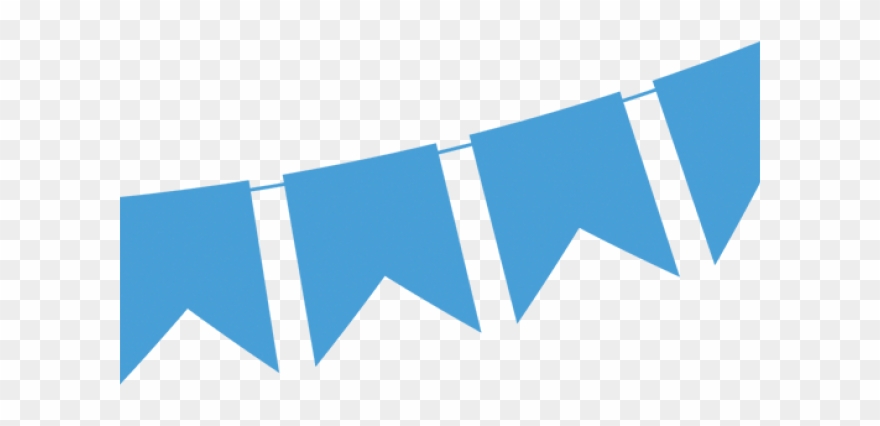 Bunting Clipart Turquoise - Png Download