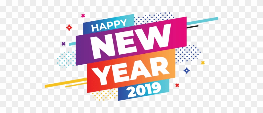 Happy New Year 2019 Banner Clipart