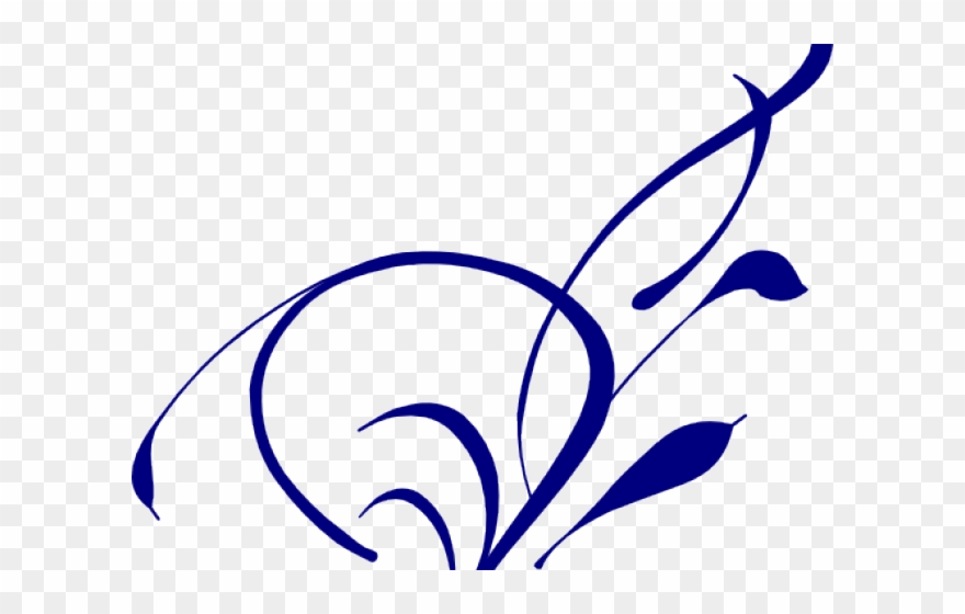 Flowers Clipart Border Line - Png Download