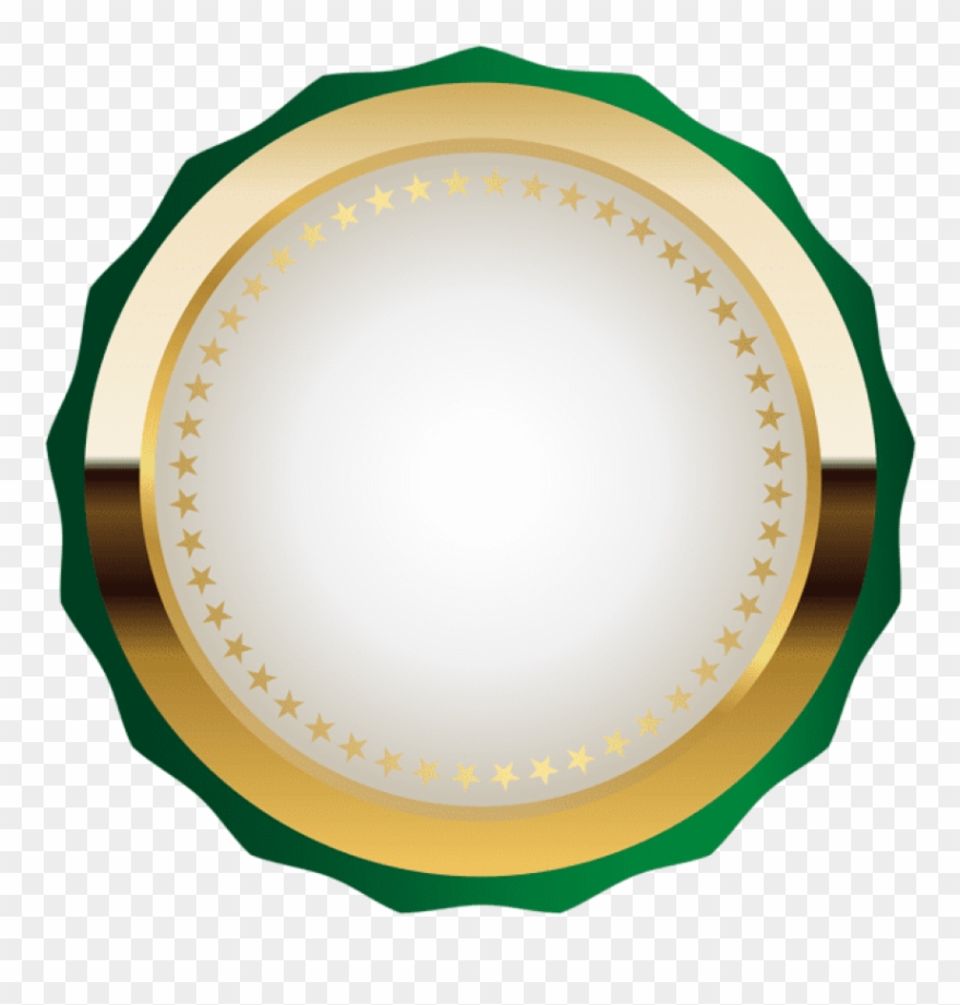 Free Png Seal Badge Green Gold Png Images Transparent Clipart