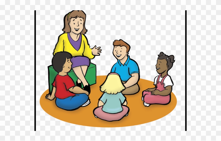 Stories Clipart Kindergarten Teacher - Png Download