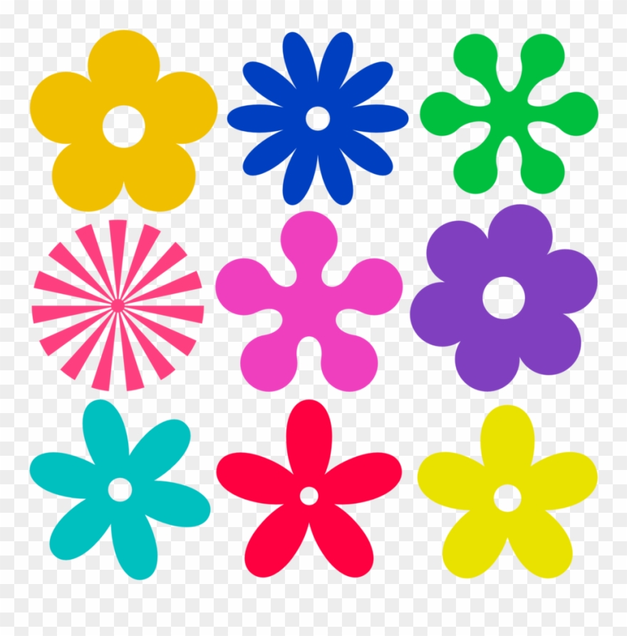 Retro Flower Clipart