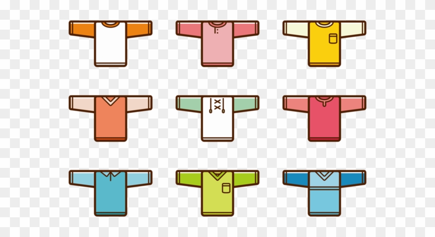 Men's Raglan T-shirt Clipart