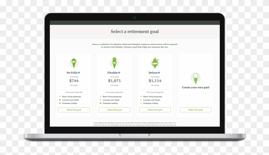 Select A Retirement Lifestyle Goal Clipart