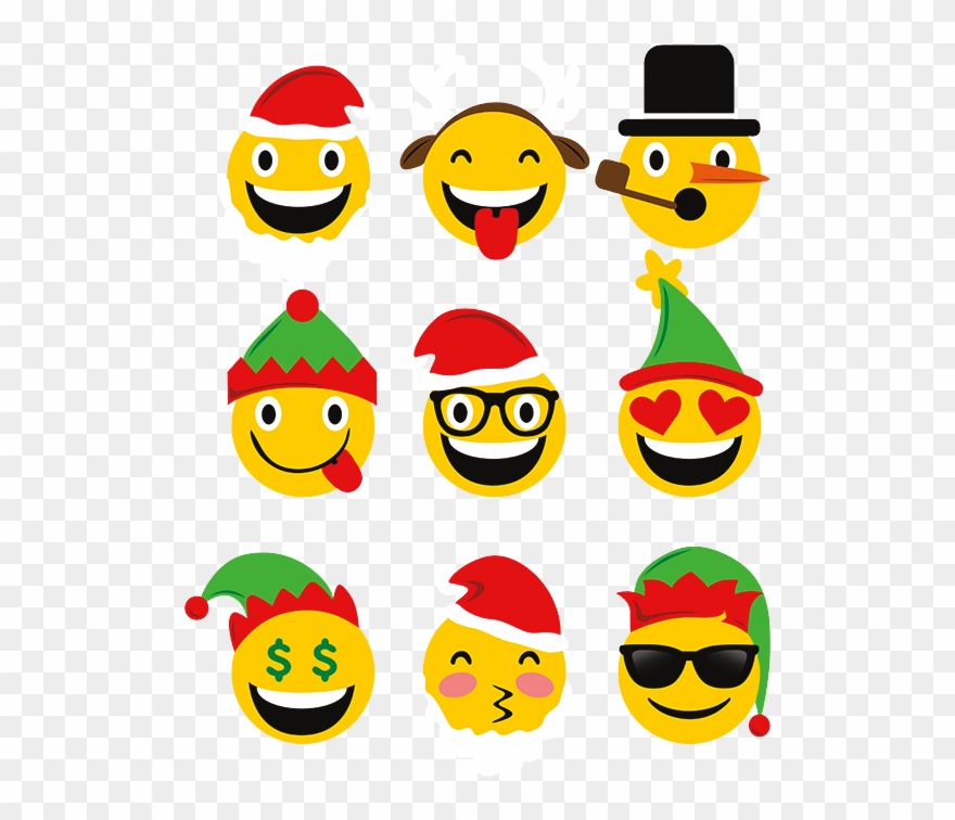 Christmas Emojis Clipart