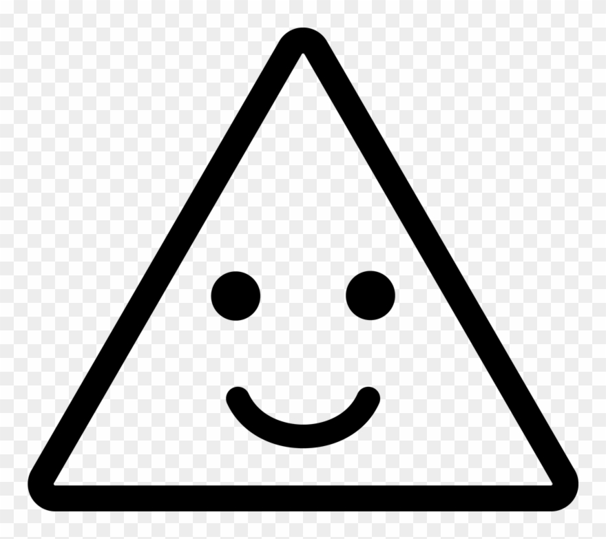 Triangle Clipart Face Clipart - Png Download