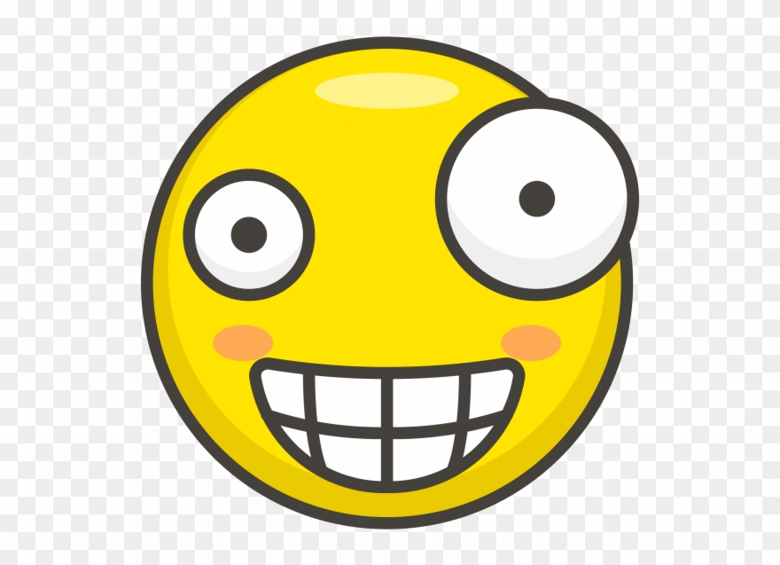 Crazy Face Emoji Clipart