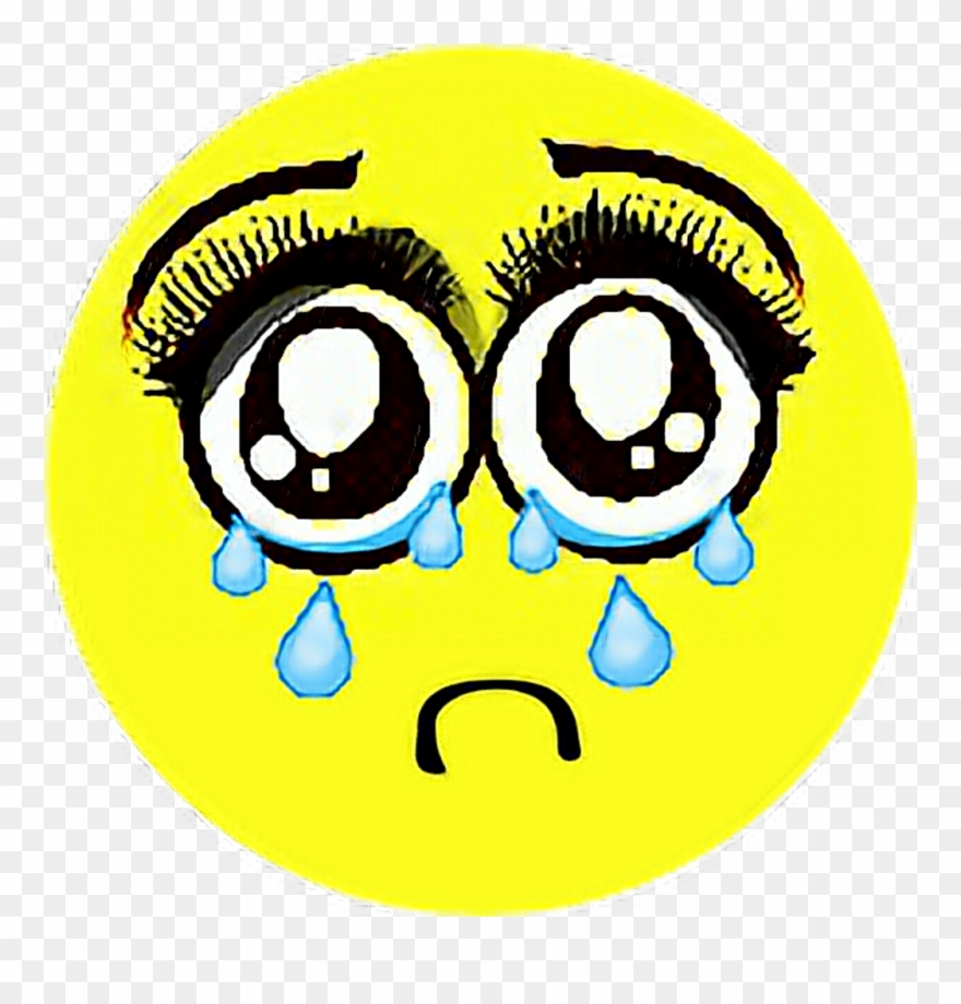 Emotions Emoji Sadface Smiley Face Cryingeyes Crying Clipart