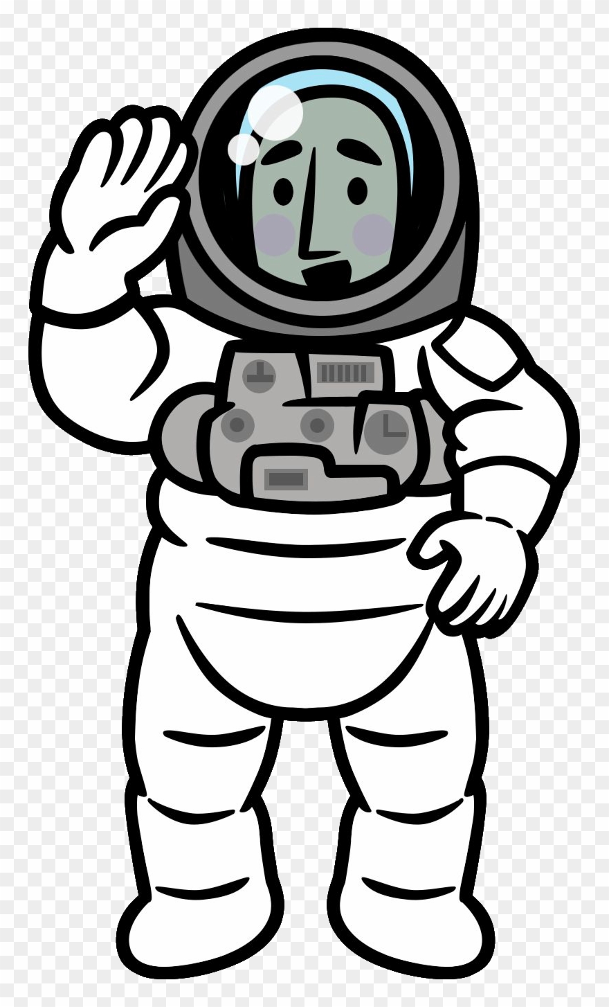 Astronaut Clipart Comic - Png Download