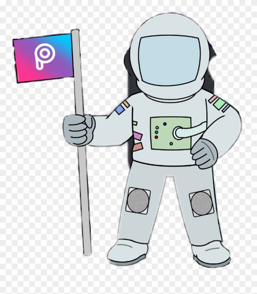 Astronaut Moon Travel Picsartflag Tubes Suit Helemet Clipart