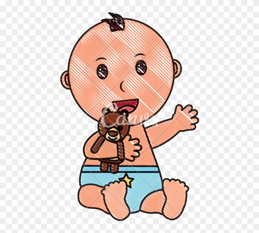 Little Clipart Baby Boy Diaper - Png Download
