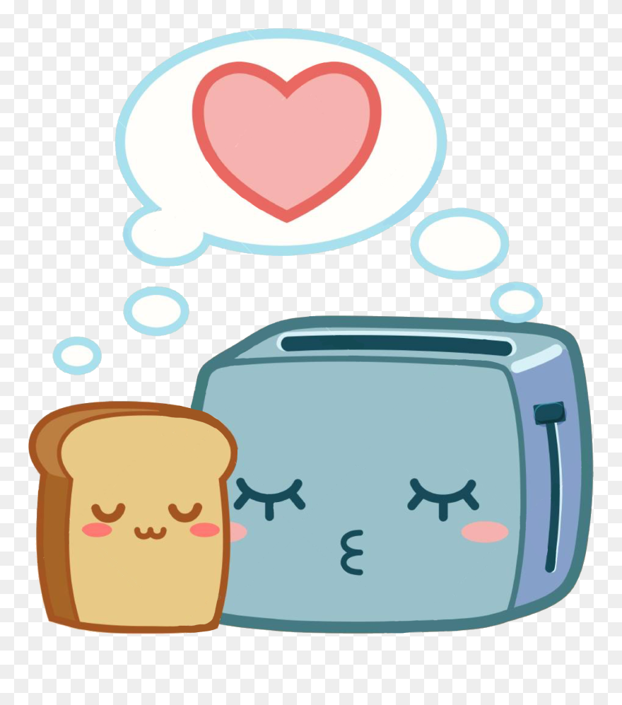 This Just Warms My Heart 💜💖✨😊 Toast Cute Toaster Clipart