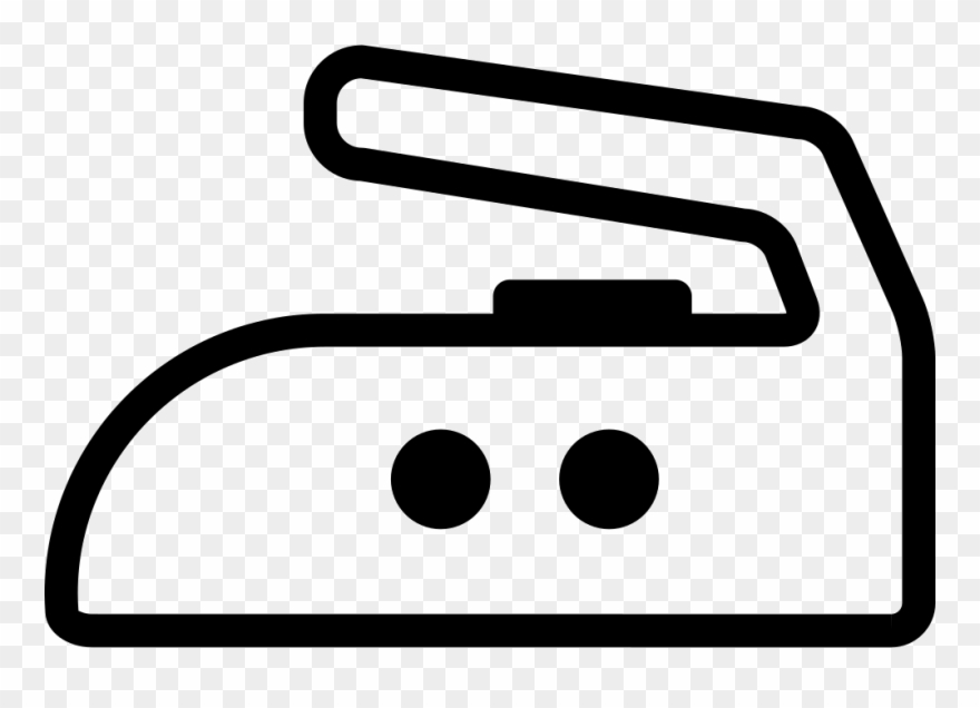 Iron Side Outline With Two Dots Comments Clipart