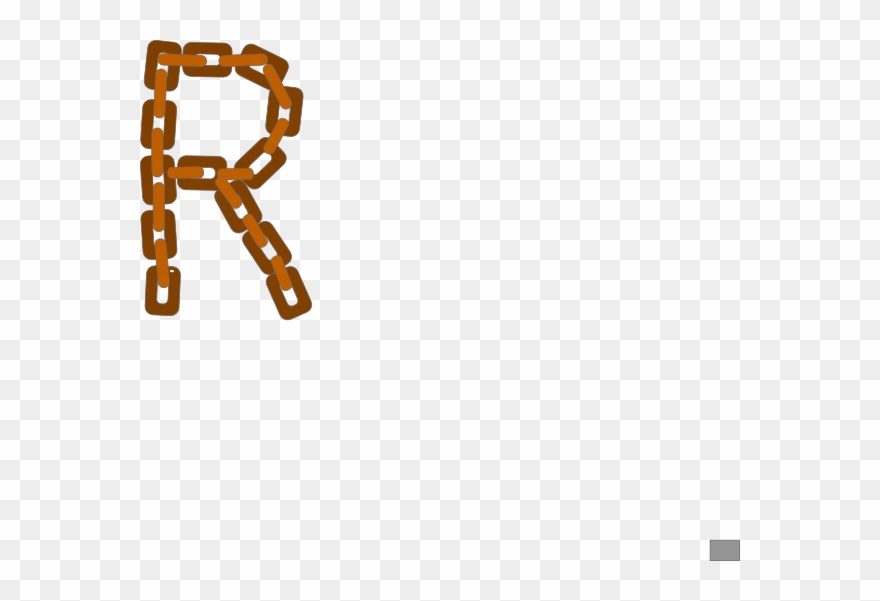 Chain Letter Brown Svg Clip Arts 600 X 521 Px - Png Download