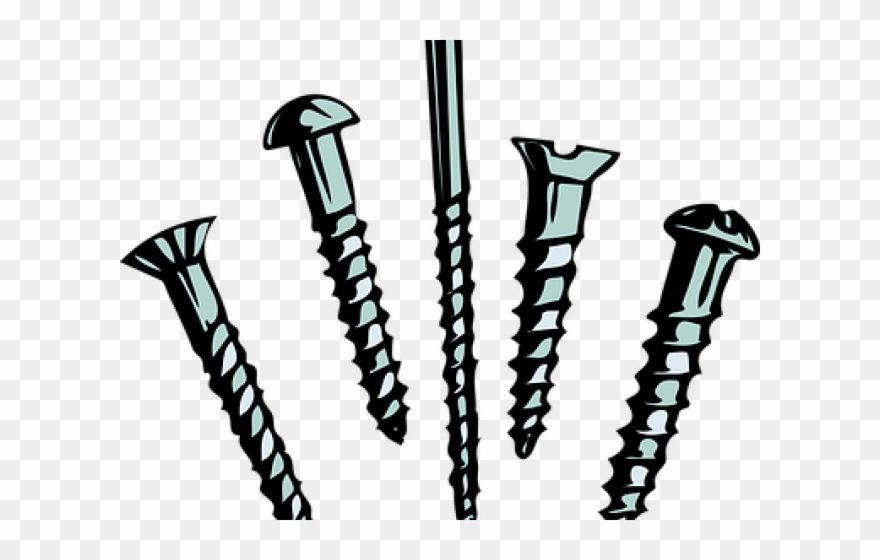 Hammer Clipart Nail Screw - Png Download