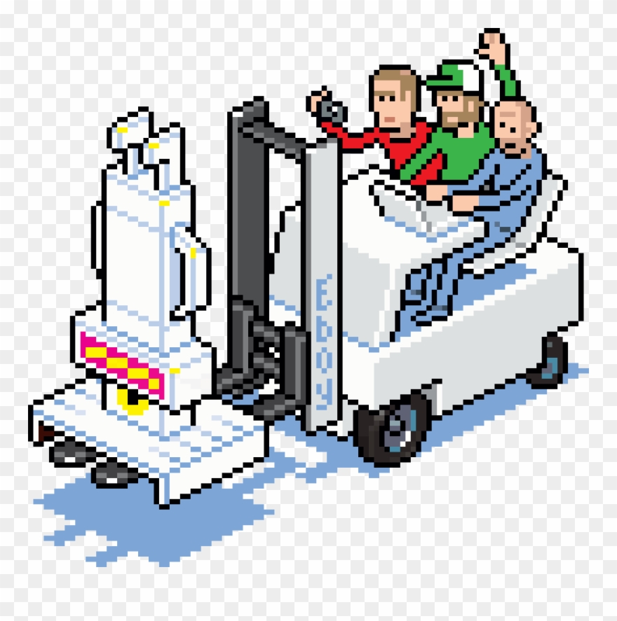 Eboy Exhibition In Fukuoka Clipart