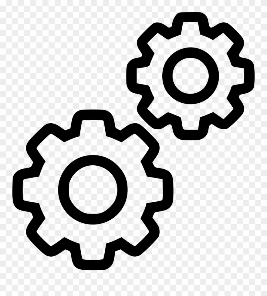 Black Gears Png Clipart