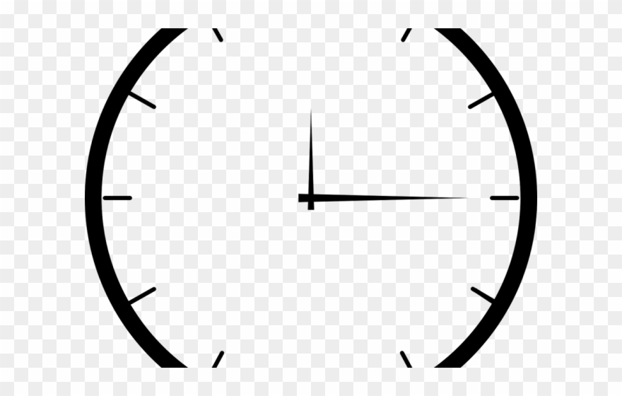 Clock Clipart Oval - Png Download