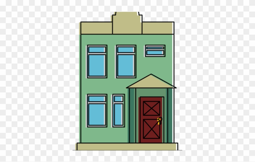Mansion Clipart Front House - Png Download