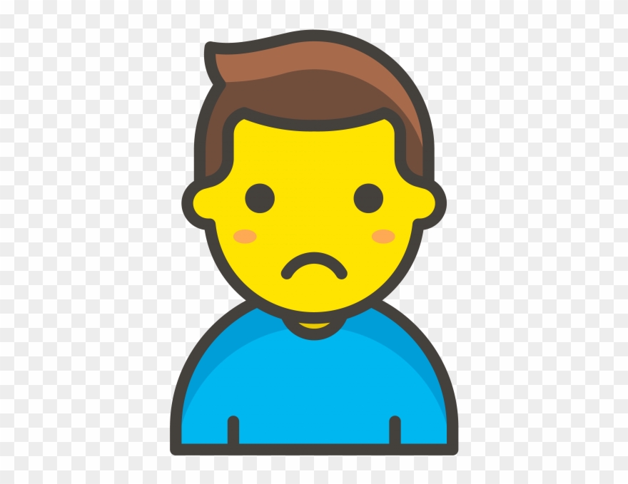 Man Frowning Emoji Clipart