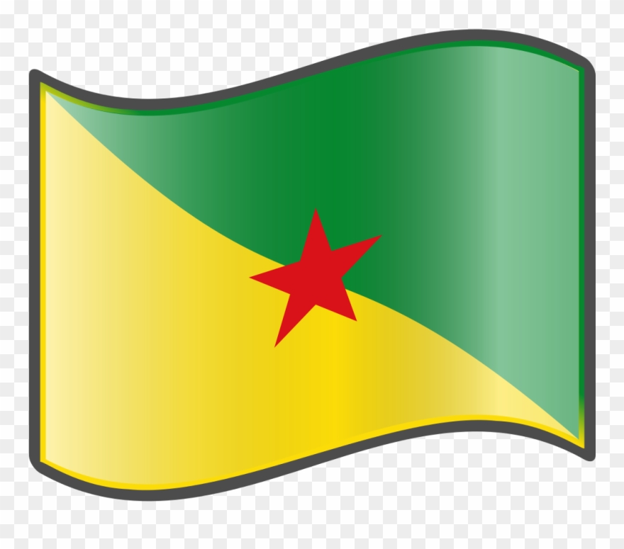 Nuvola French Guiana Flag Clipart