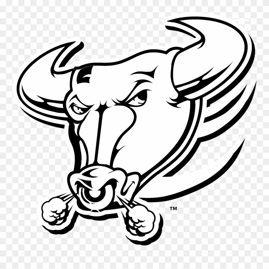 Buffalo Transparent Black And White Clipart